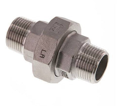 R 3/4'' Stainless steel Double Nipple 3-pieces with Conically sealing 16 Bar