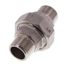 R 3/4'' Stainless steel Double Nipple 3-pieces with Conically sealing 16 Bar