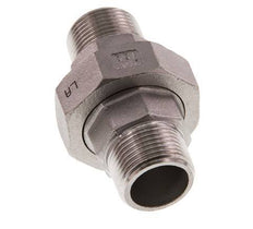 R 3/4'' Stainless steel Double Nipple 3-pieces with Conically sealing 16 Bar