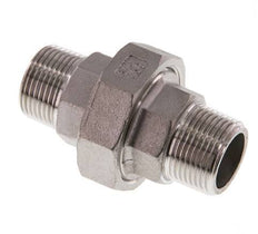 R 3/4'' Stainless steel Double Nipple 3-pieces with Conically sealing 16 Bar