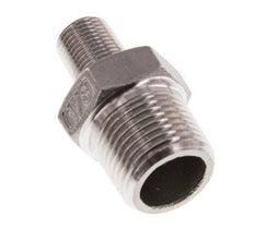 R 3/8'' x R 1/8'' Stainless steel Double Nipple 16 Bar [2 Pieces]