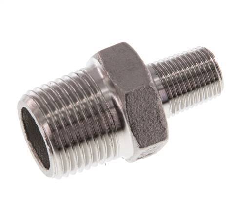 R 3/8'' x R 1/8'' Stainless steel Double Nipple 16 Bar [2 Pieces]