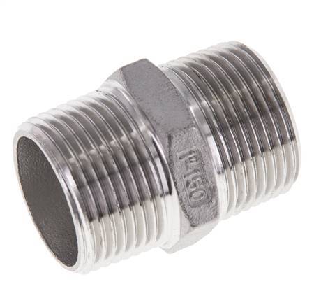 1'' NPT Stainless steel Double Nipple 16 Bar