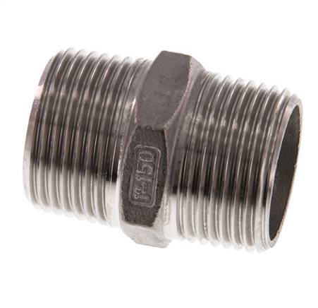 R 1'' Stainless steel Double Nipple 16 Bar