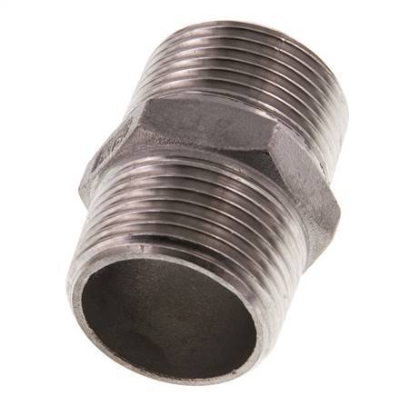 R 1'' Stainless steel Double Nipple 16 Bar