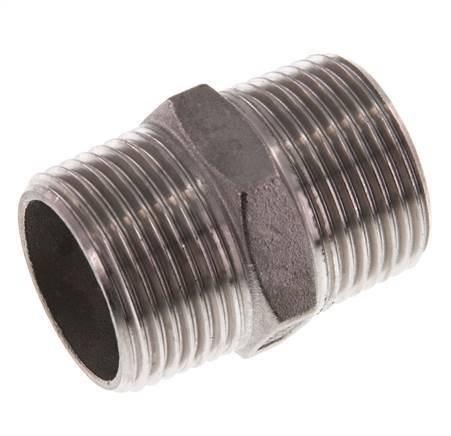 R 1'' Stainless steel Double Nipple 16 Bar