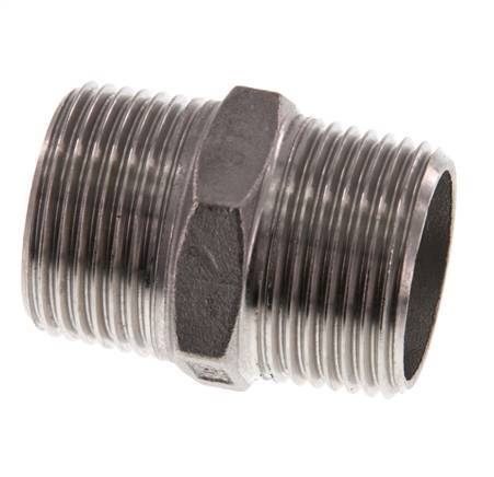 R 1'' Stainless steel Double Nipple 16 Bar