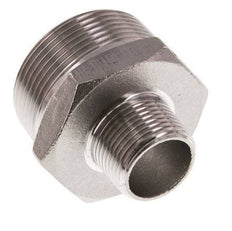 R 1 1/2'' x R 3/4'' Stainless steel Double Nipple 16 Bar