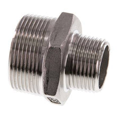 R 1 1/2'' x R 1'' Stainless steel Double Nipple 16 Bar