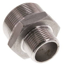 R 1 1/2'' x R 1'' Stainless steel Double Nipple 16 Bar