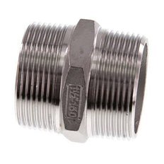 R 1 1/2'' Stainless steel Double Nipple 16 Bar