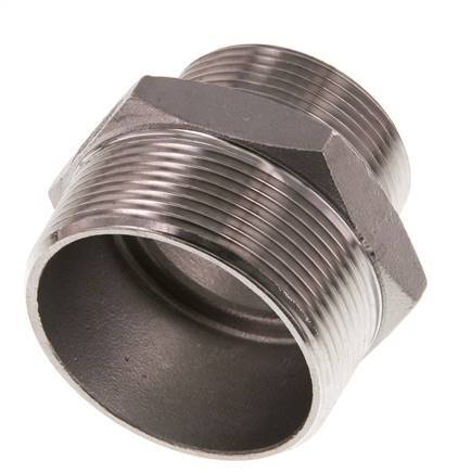 R 2'' x R 1 1/2'' Stainless steel Double Nipple 16 Bar