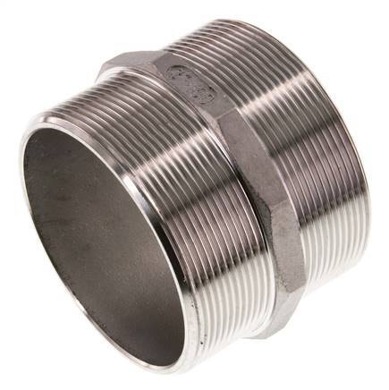 G 3'' Stainless steel Double Nipple 16 Bar