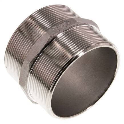 G 3'' Stainless steel Double Nipple 16 Bar