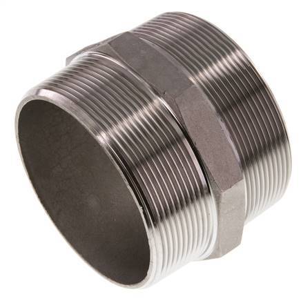 R 3'' Stainless steel Double Nipple 16 Bar