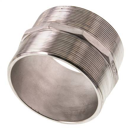 G 4'' Stainless steel Double Nipple 16 Bar