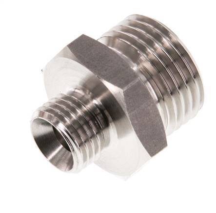 G 1/2'' x G 1/4'' Stainless steel Double Nipple 40 Bar