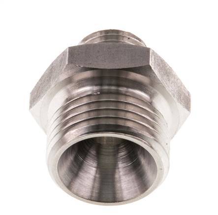 G 1/2'' x G 1/4'' Stainless steel Double Nipple 40 Bar