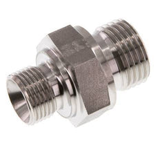G 1/2'' x G 3/8'' Stainless steel Double Nipple 400 Bar - Hydraulic