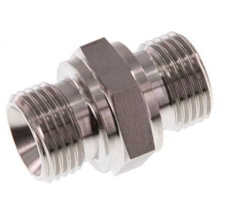 G 1/2'' Stainless steel Double Nipple 400 Bar - Hydraulic