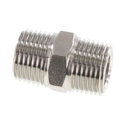 1/2'' NPT Stainless steel Double Nipple 210 Bar - Hydraulic