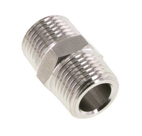 1/2'' NPT Stainless steel Double Nipple 210 Bar - Hydraulic