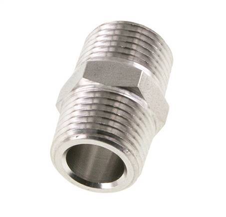 1/2'' NPT Stainless steel Double Nipple 210 Bar - Hydraulic
