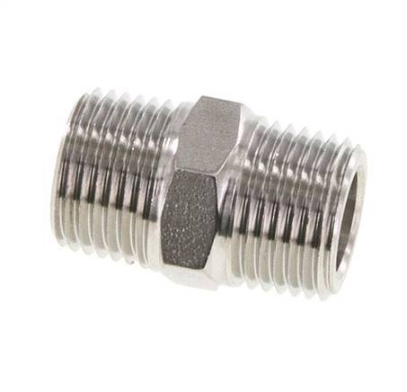 1/2'' NPT Stainless steel Double Nipple 210 Bar - Hydraulic