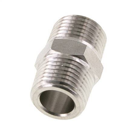 1/2'' NPT Stainless steel Double Nipple 210 Bar - Hydraulic