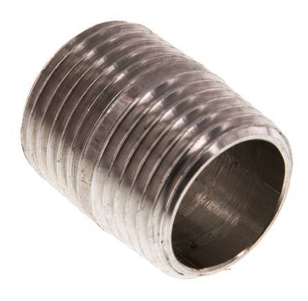 R 1/2'' Stainless steel Double Pipe Nipple 20 Bar DIN 2982 - 25mm [2 Pieces]