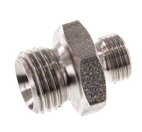 G 1/4'' x G 1/8'' Stainless steel Double Nipple 40 Bar