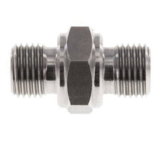 G 1/4'' Stainless steel Double Nipple 400 Bar - Hydraulic
