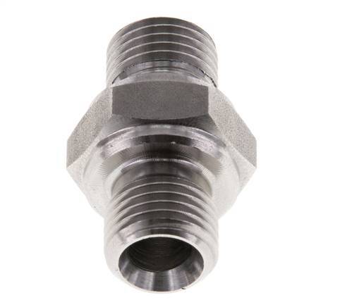 G 1/4'' Stainless steel Double Nipple 400 Bar - Hydraulic