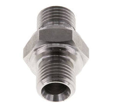 G 1/4'' Stainless steel Double Nipple 400 Bar - Hydraulic
