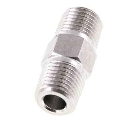 1/4'' NPT Stainless steel Double Nipple 275 Bar - Hydraulic