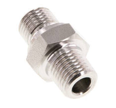 1/4'' NPT x G 1/4'' Stainless steel Double Nipple 40 Bar - Hydraulic