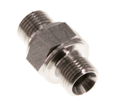G 1/8'' Stainless steel Double Nipple 400 Bar - Hydraulic