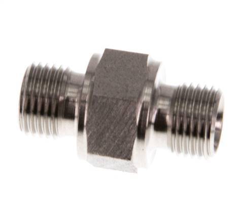 G 1/8'' Stainless steel Double Nipple 400 Bar - Hydraulic