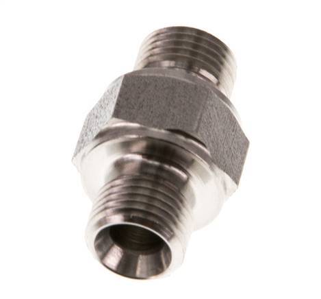 G 1/8'' Stainless steel Double Nipple 400 Bar - Hydraulic