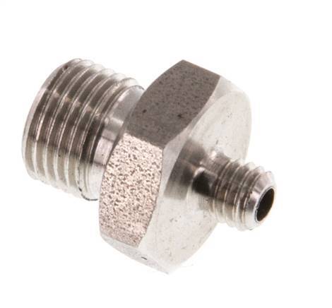 G 1/8'' x M5 Stainless steel Double Nipple 40 Bar