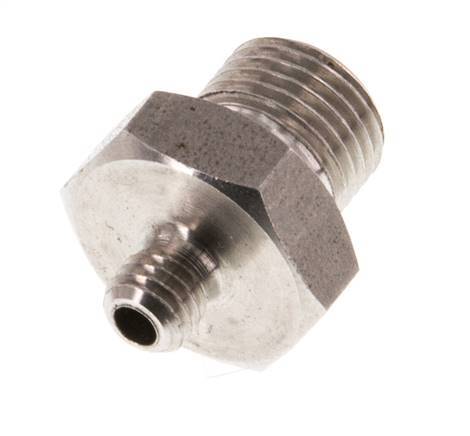G 1/8'' x M5 Stainless steel Double Nipple 40 Bar