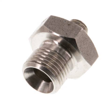 G 1/8'' x M5 Stainless steel Double Nipple 40 Bar