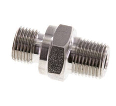 1/8'' NPT x G 1/8'' Stainless steel Double Nipple 40 Bar - Hydraulic
