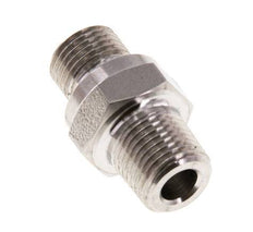 1/8'' NPT x G 1/8'' Stainless steel Double Nipple 40 Bar - Hydraulic