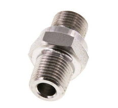 1/8'' NPT x G 1/8'' Stainless steel Double Nipple 40 Bar - Hydraulic