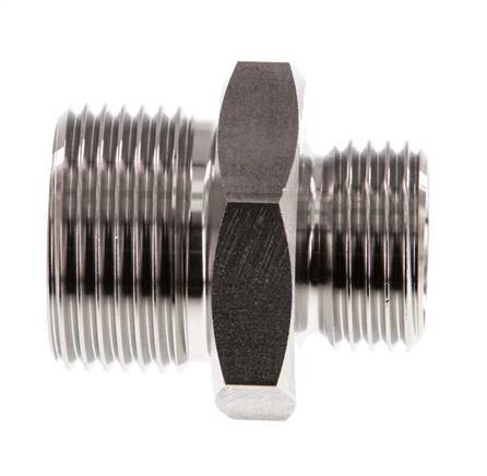 G 3/4'' x G 1/2'' Stainless steel Double Nipple 40 Bar