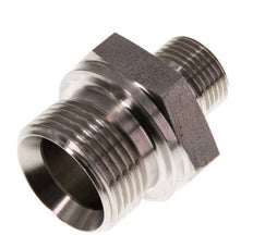 G 3/4'' x G 3/8'' Stainless steel Double Nipple 400 Bar - Hydraulic
