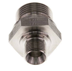 G 3/4'' x G 3/8'' Stainless steel Double Nipple 400 Bar - Hydraulic