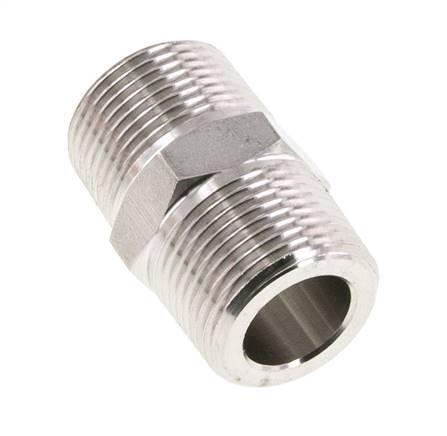 3/4'' NPT Stainless steel Double Nipple 170 Bar - Hydraulic