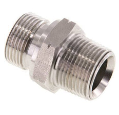 3/4'' NPT x G 3/4'' Stainless steel Double Nipple 40 Bar - Hydraulic